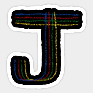 The letter J! Sticker